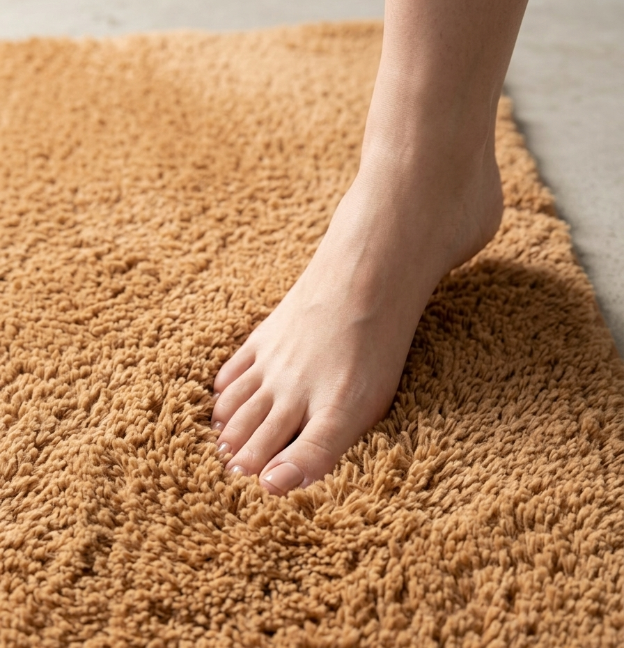 Tepih Aksu Royal Terra – Qilim i Butë Anti-Slip Premium për Sallon dhe Dhomë Gjumi