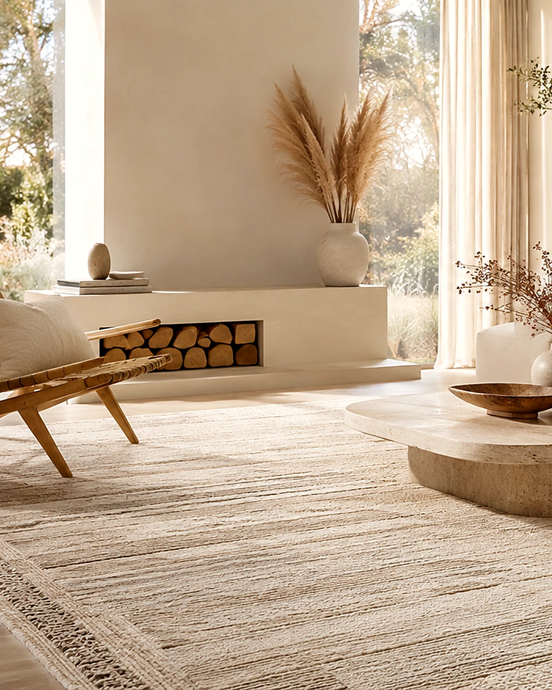 Qilim modern ne nje sallon te ndritshem - Asmin Home